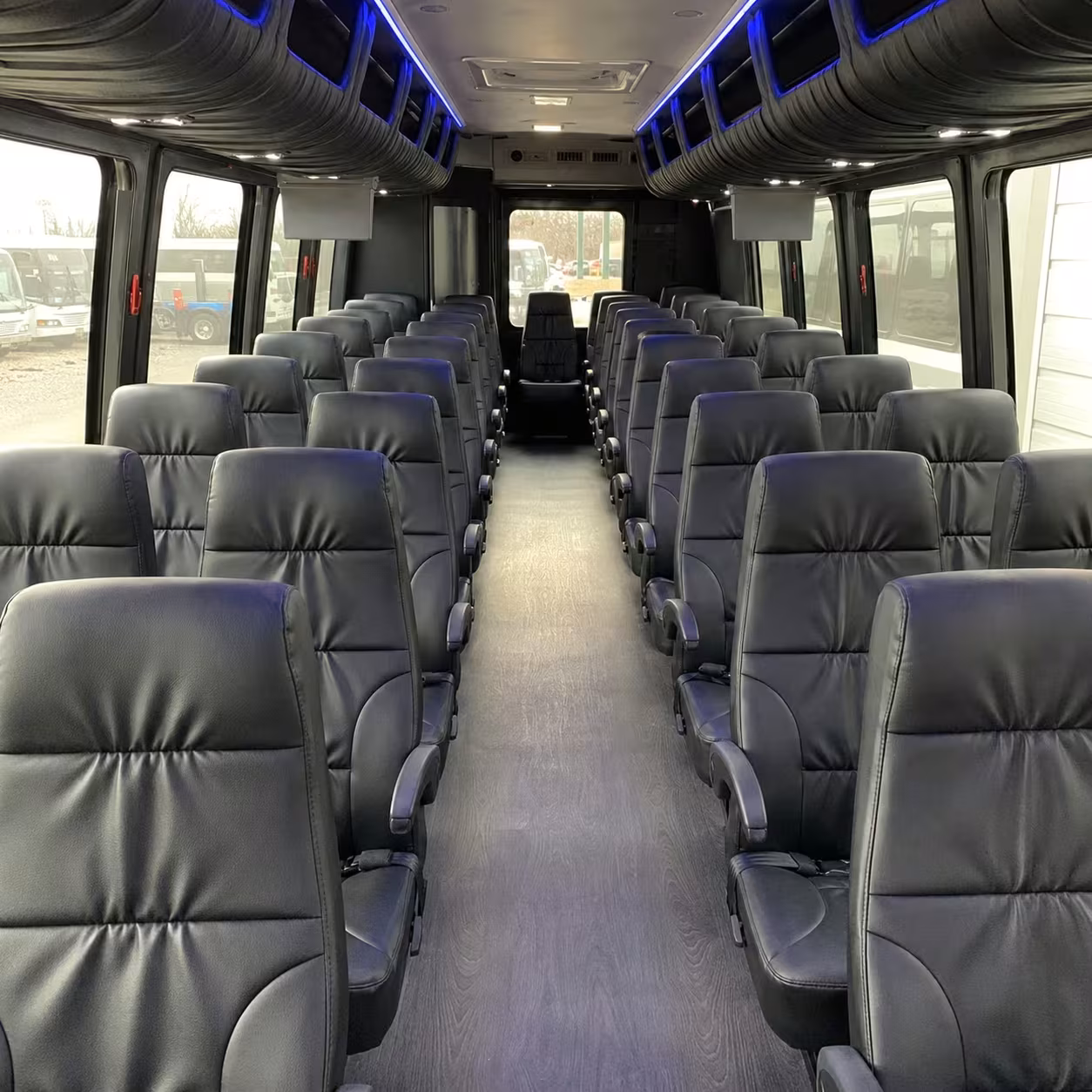 30 passenger minibus inside