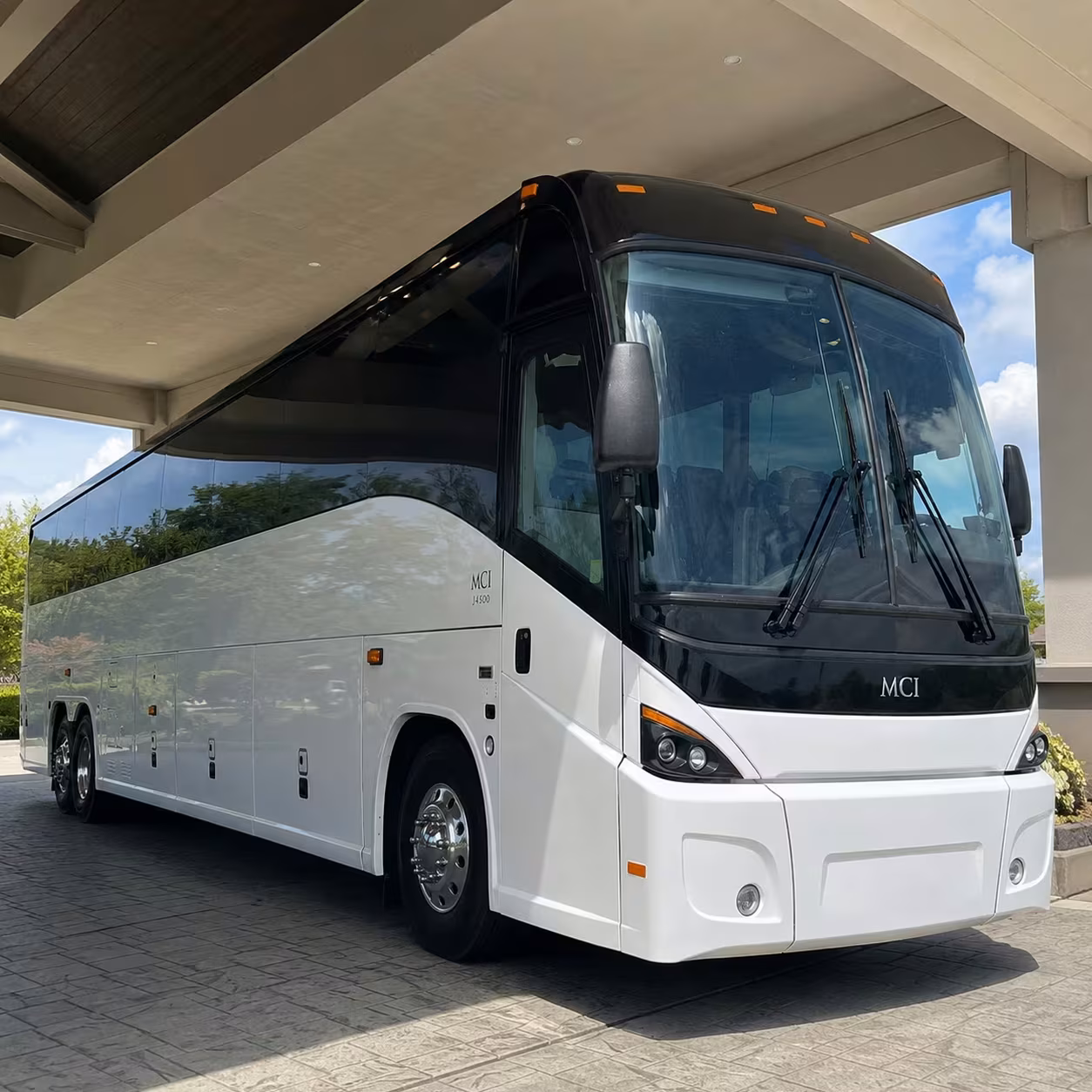 military charter bus rentals from redwood city to moffett field