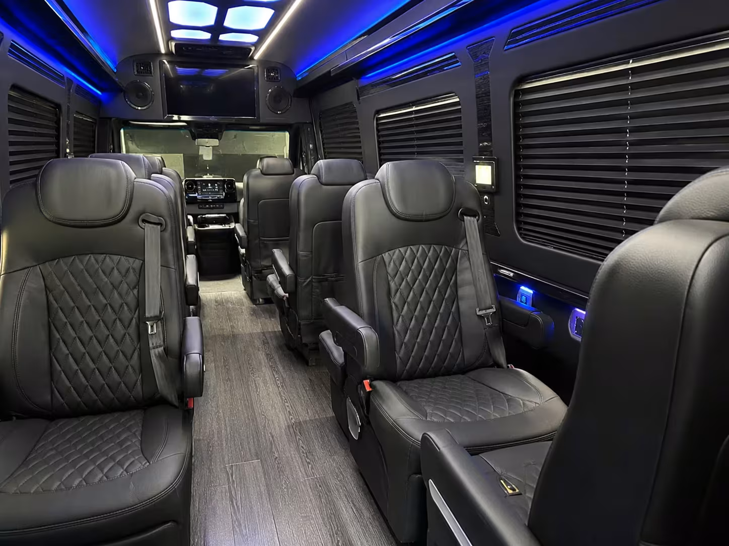 sprinter van with driver inside